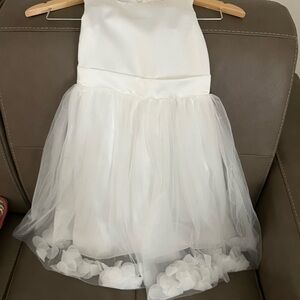 Elegant White Kids Formal Dress